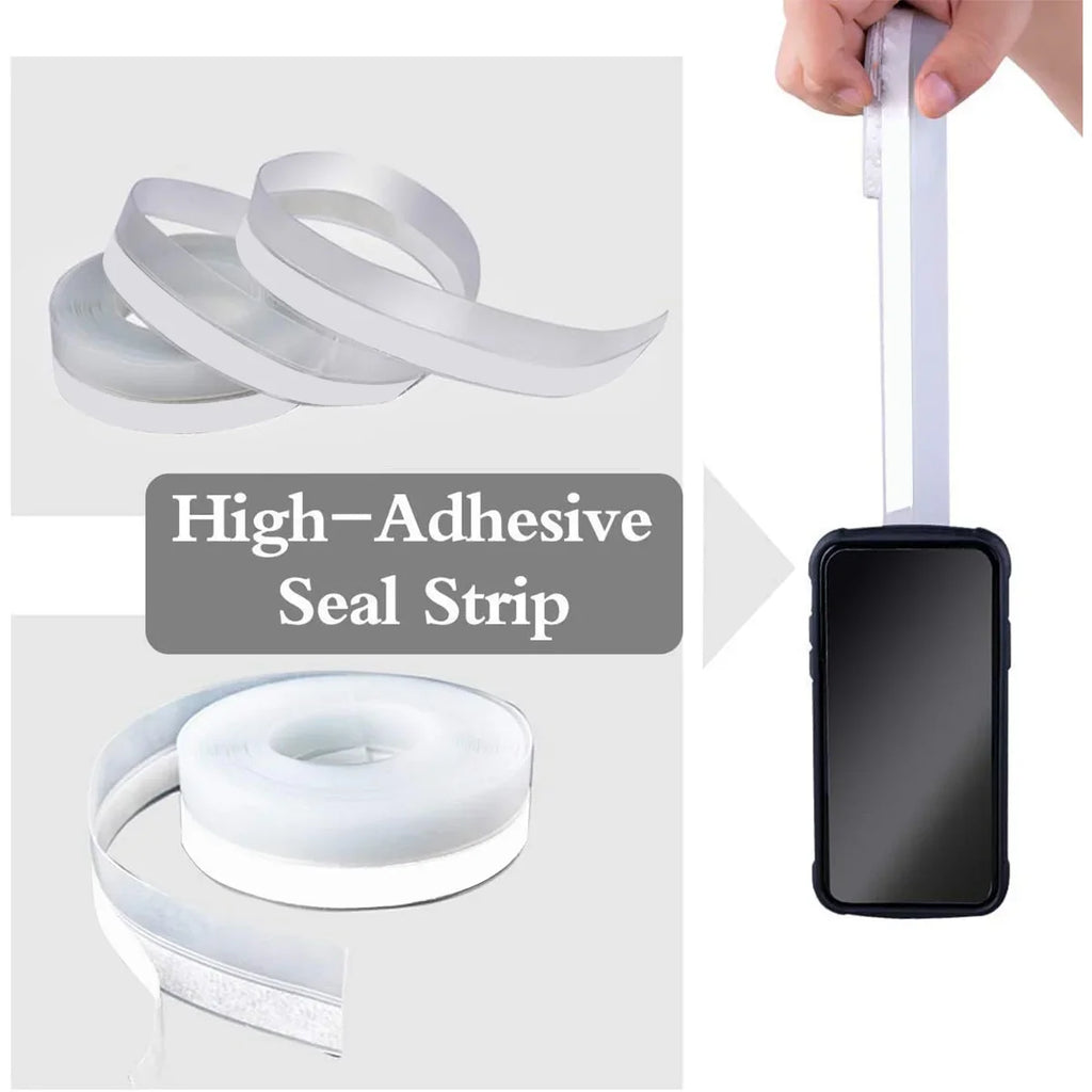 5M Transparent Rubber Door & Window Weatherstrip Seal Strip Rubber Weatherstrip Seal Qme