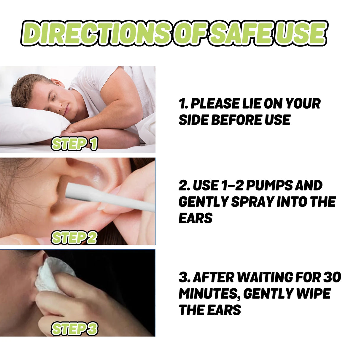 30ml Ear Wellness Spray – Earwax Removal Ear Care Drops Ear Care Spray Qst