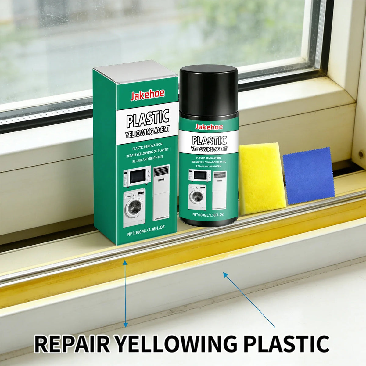 Plastic Parts Yellowing Cleaner – Restore & Brighten Car Trim Plastic Restoration Cleaner Qme