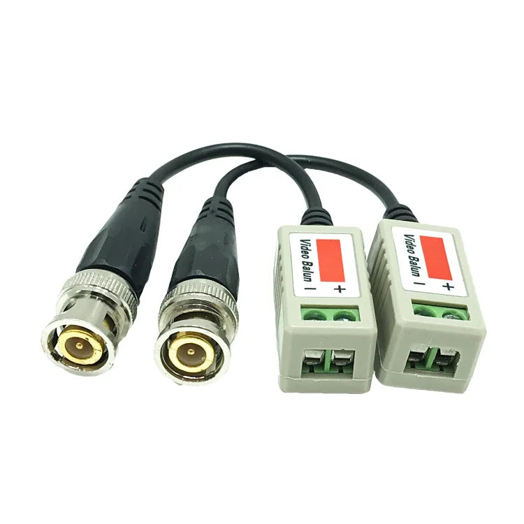 5-Pack Passive CCTV Balun UTP to BNC – 2000ft HD CAT5 Signal CCTV Video Balun Qme