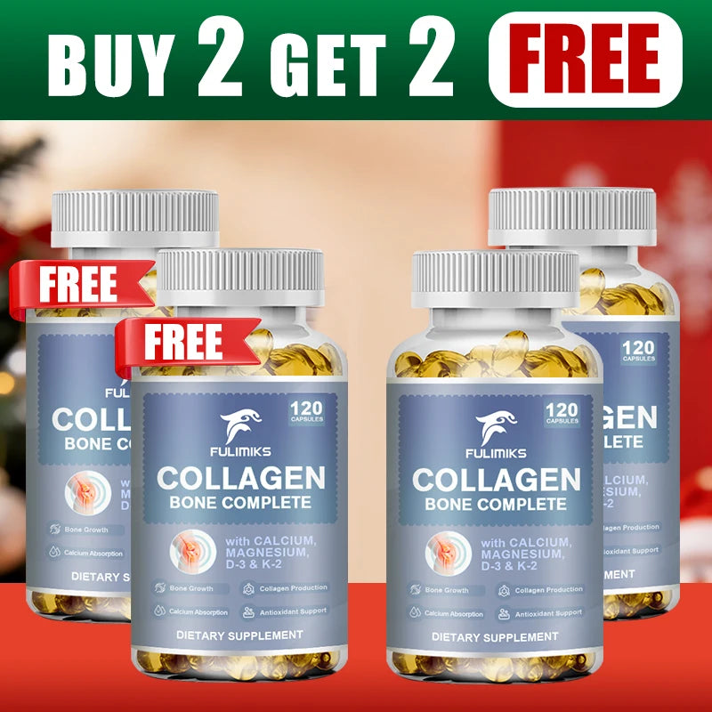 Collagen Bone Complete Capsules | Non-GMO, Gluten-Free Collagen Supplement Qst