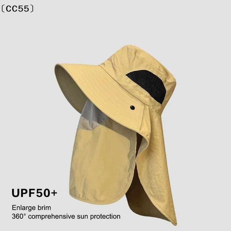 UV Protection Wide Brim Bucket Hat – Mesh Breathable Sun Hat Wide Brim Sun Hat Qst