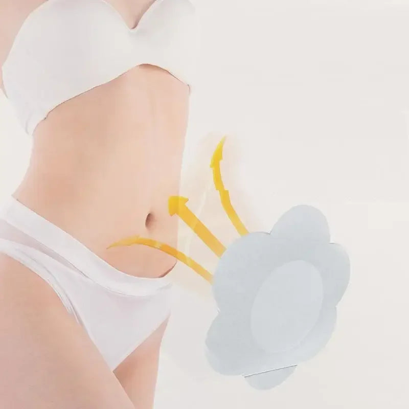 Disposable Castor Oil Navel Patches Self-Adhesive 50 Pcs Navel Wellness Patches Qme