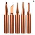 Pure Copper 900M Soldering Iron Tips Set – 4D & 3C, 5 Pcs Soldering Iron Tips Qme B