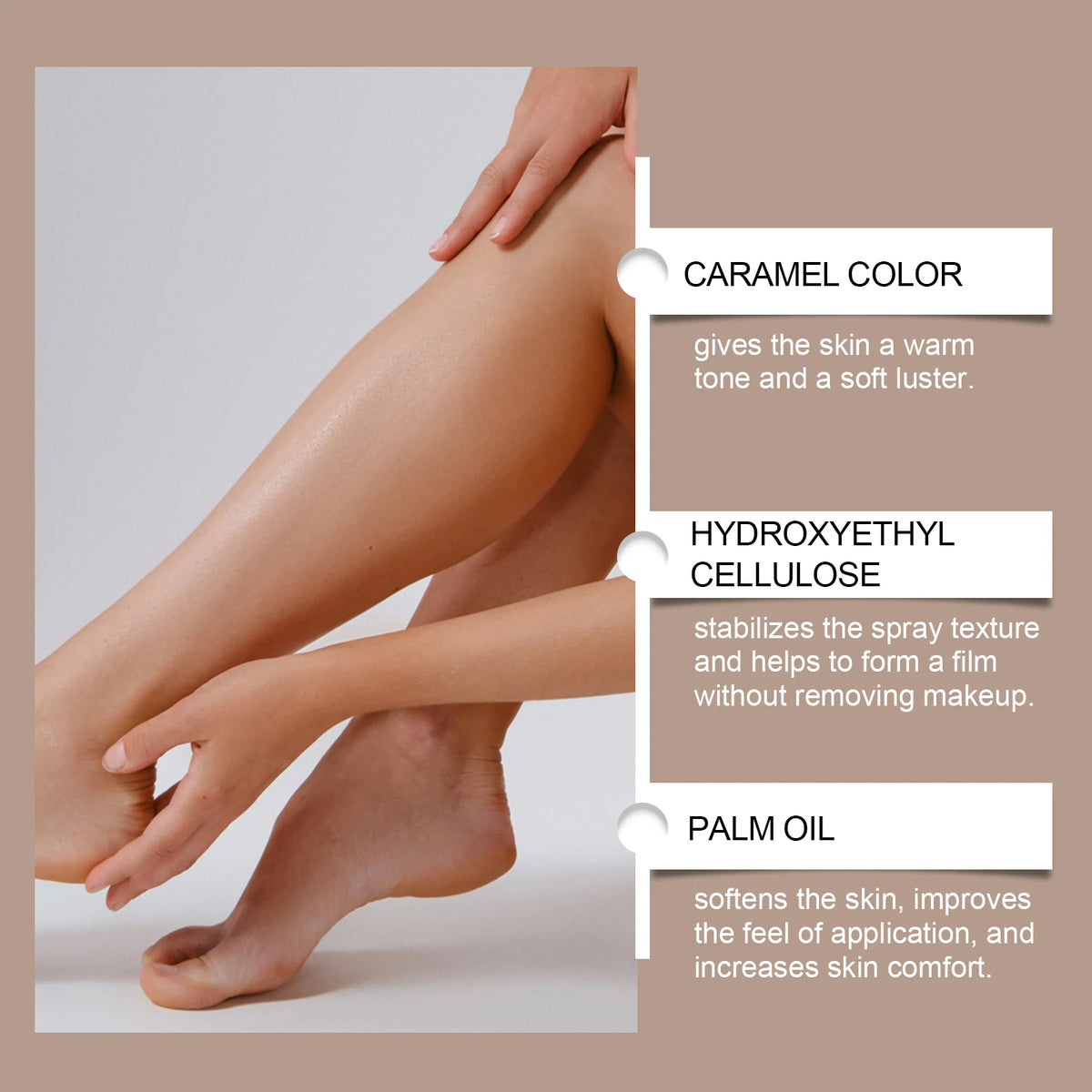 OceAura Leg Makeup Spray – Waterproof Tanning Coverage 100ml Body Makeup Spray Qst