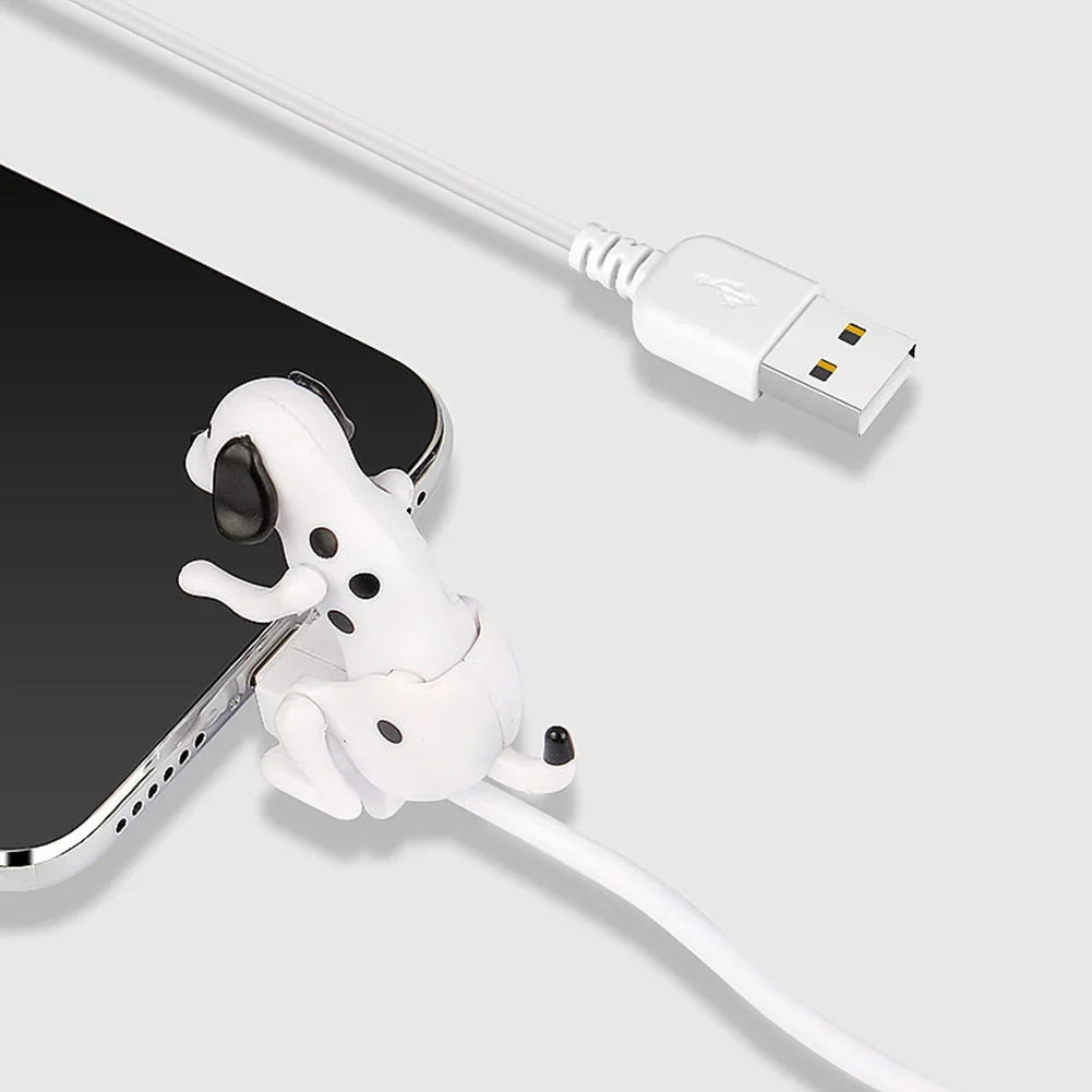 Cute Spotty Dog USB Charging Cable – Fun Puppy Design USB Charging Cable Qme