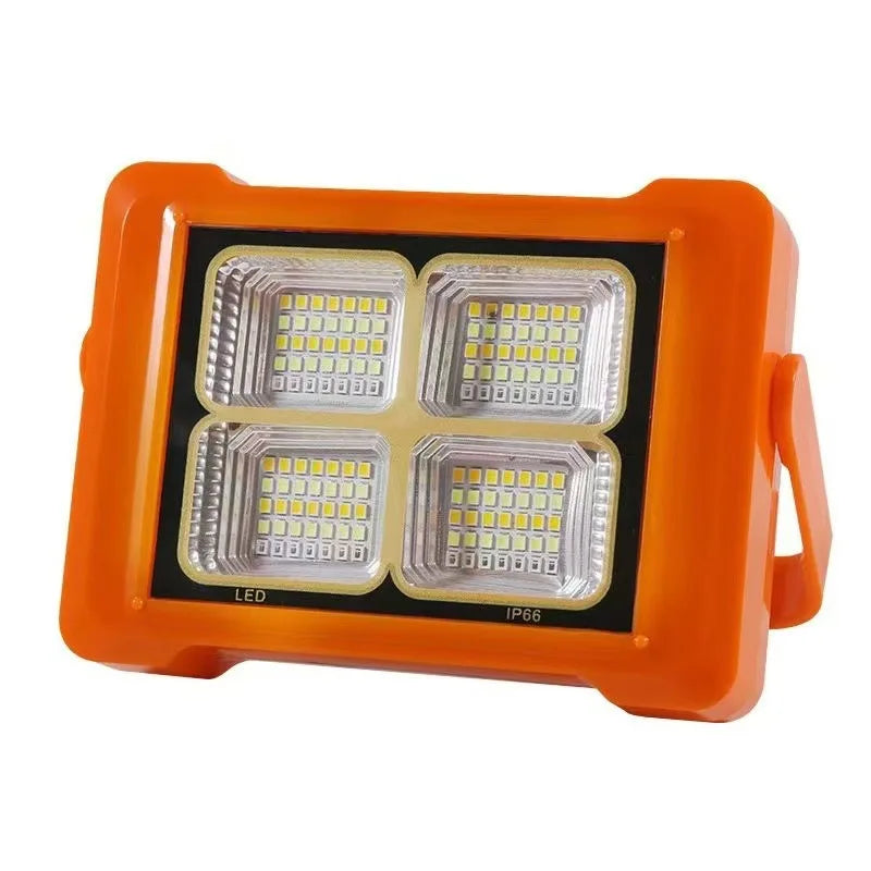 Solar Rechargeable LED Work Light – 6 Modes, IP66 Waterproof Solar LED Work Light Qst 1pcs