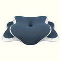 Ergonomic Memory Foam Butterfly Neck Pillow – Dual Height Memory Foam Pillow Qst Blue
