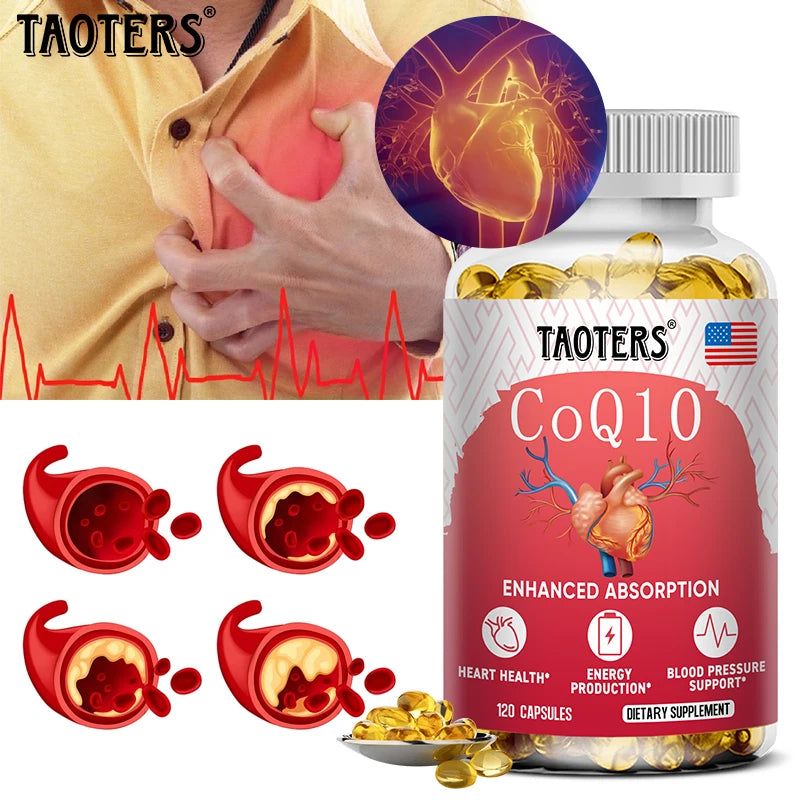 CoQ10 400mg Capsules – Antioxidant & Heart Energy Support CoQ10 Supplement Qst