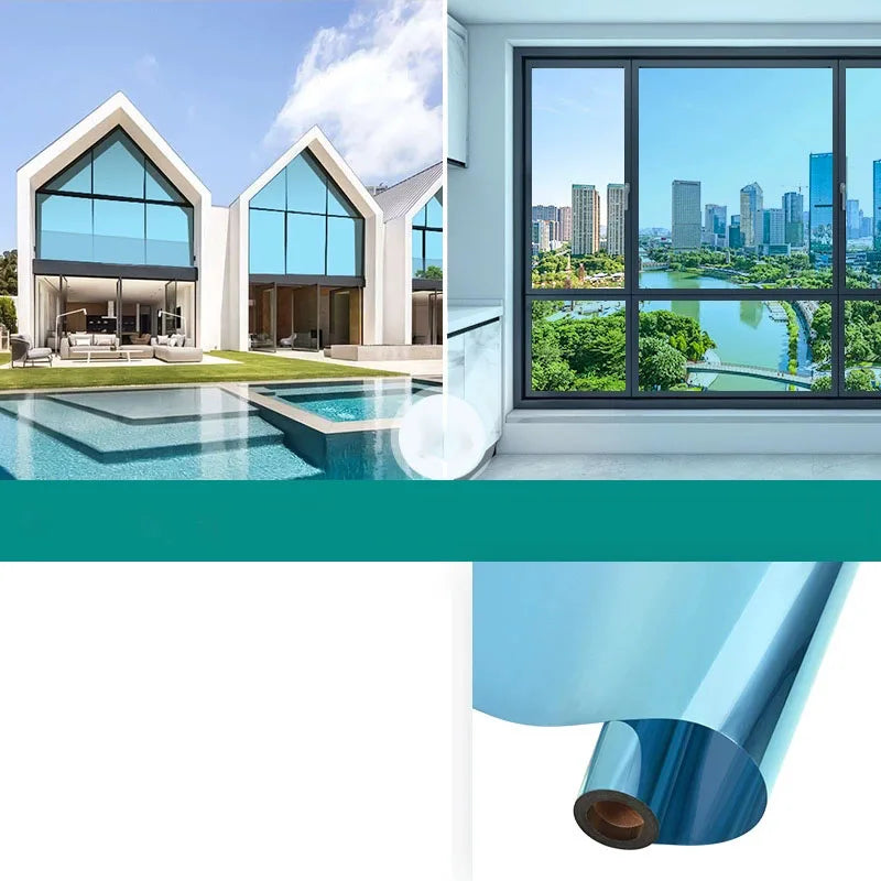 One-Way Mirror Window Film – UV Block & Thermal Insulation Window Privacy Film Qme A 50x300cm