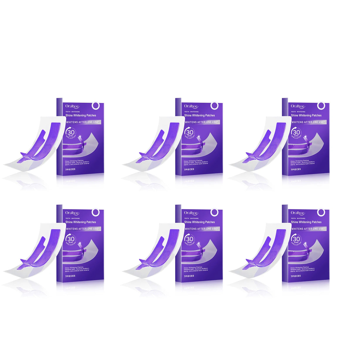 Oralhoe Teeth Whitening Strips – Natural Gel, 7/14/21 Pcs Teeth Whitening Strips Qst 42pieces boxed