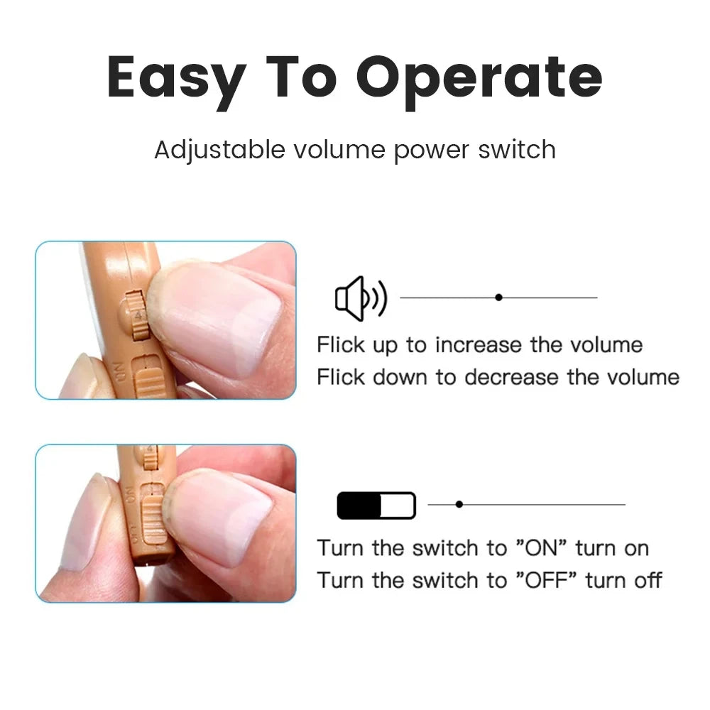 BTE Rechargeable Hearing Aid – Wireless Charging for Seniors Rechargeable Hearing Aid Qst