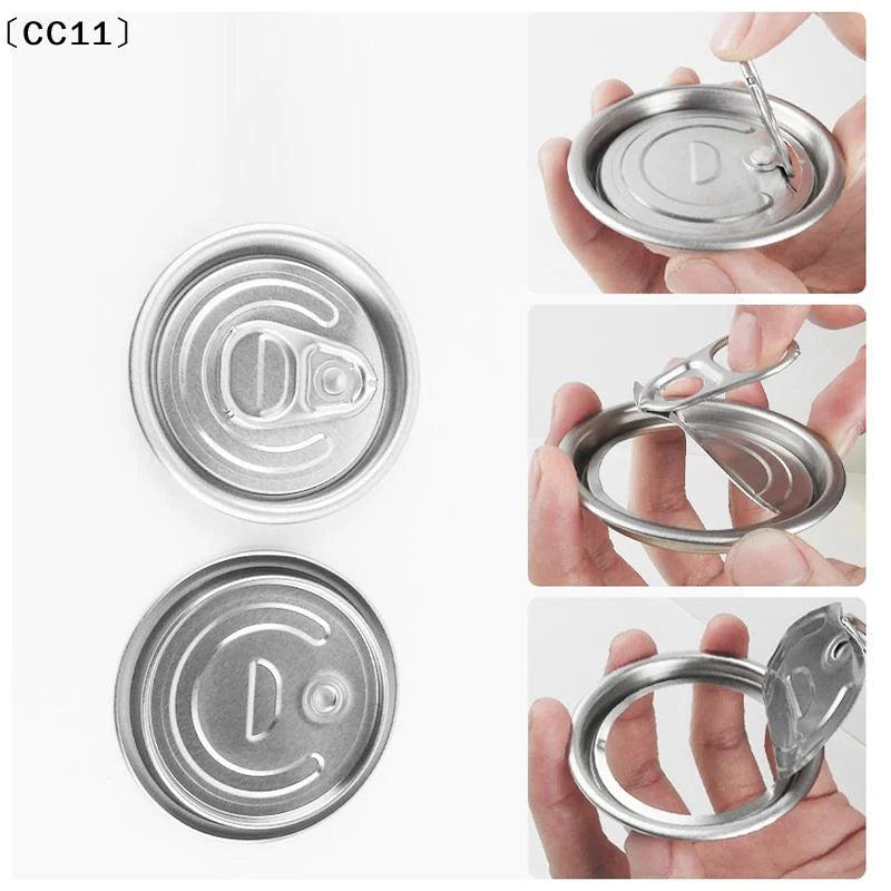 Aluminum Pull Ring Can Lids – 52mm Beverage & Food Can Covers Can Lid Cover Qme
