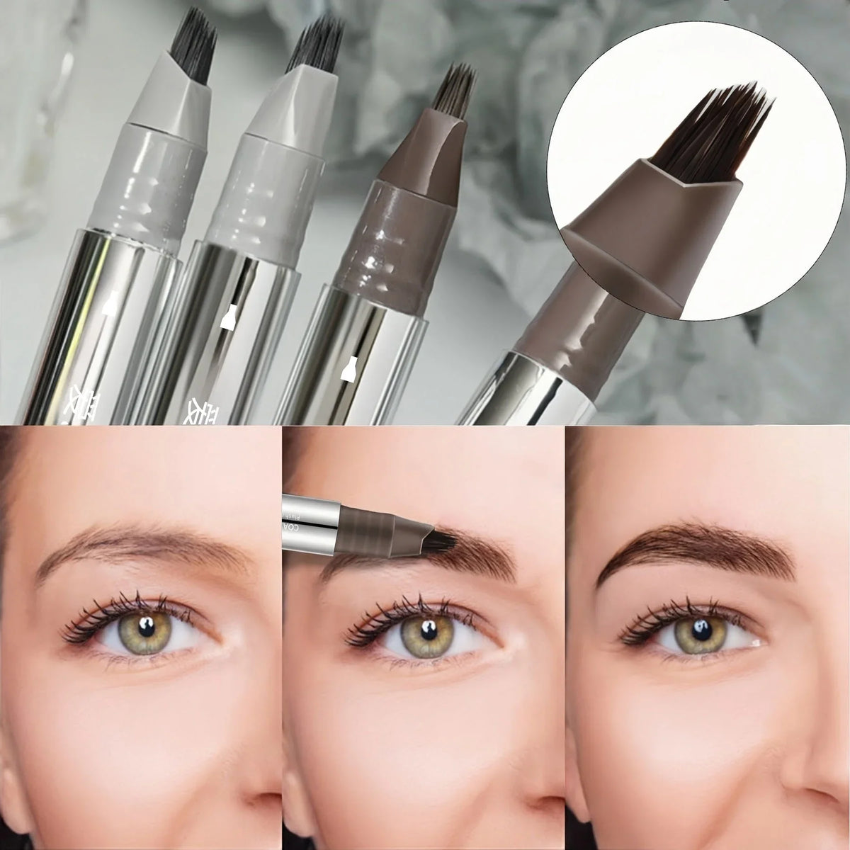 Beginner Eyebrow Pen | Smooth Ink Flow, No Clumping Eyebrow Pen Qme