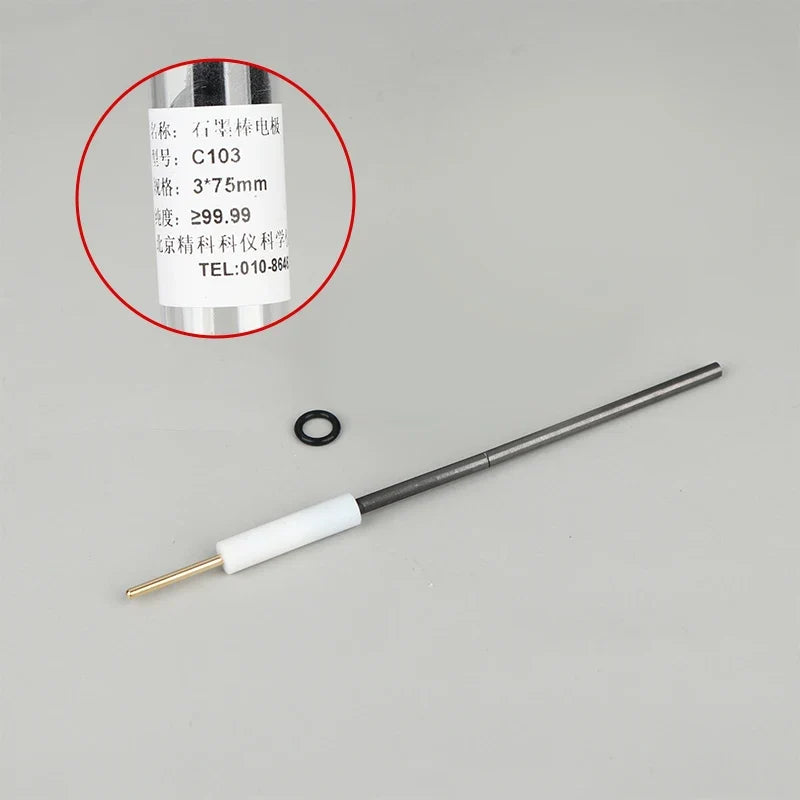 High-Purity Carbon Anode Electrode Rod – 3mm 4mm 5mm Electrolysis Carbon Electrode Rod Qme 3x75mm