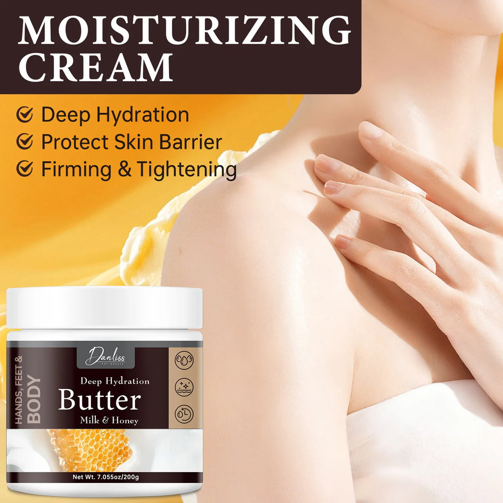 Milk & Honey Body Butter – Deep Hydration for Skin Body Butter Cream Qst