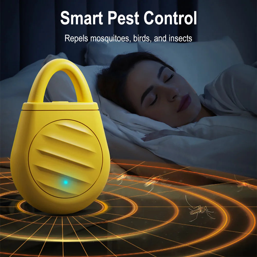 Ultrasonic Pest Repeller – USB Rechargeable Mini Outdoor Device Ultrasonic Pest Repeller Qst