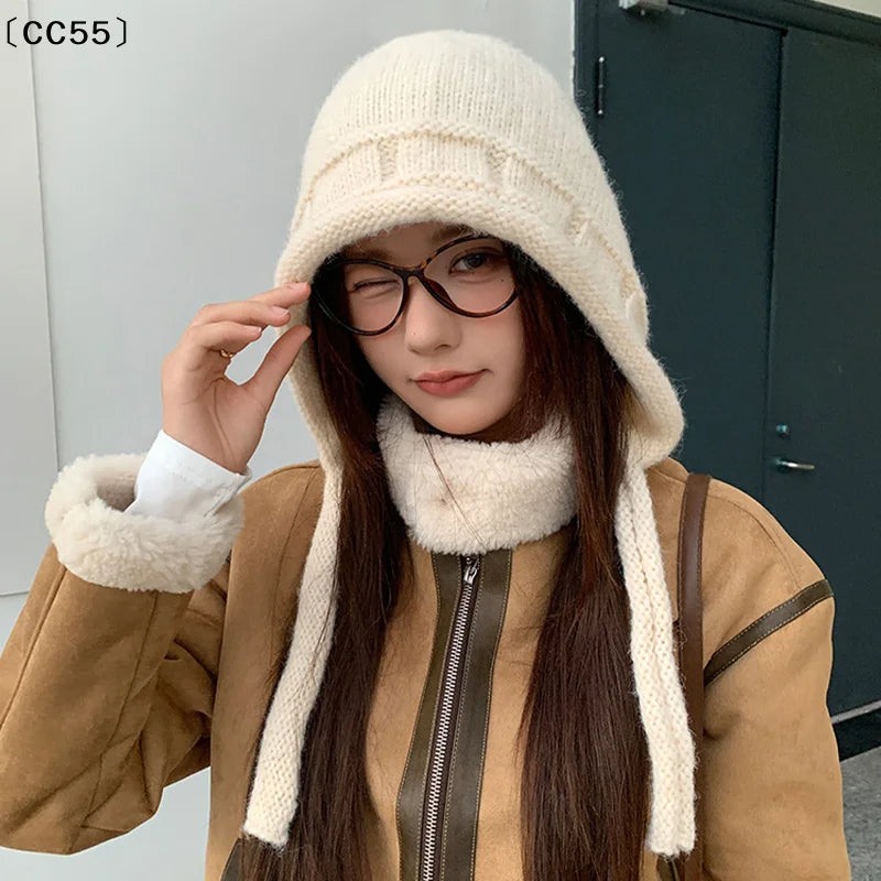 Women's Winter Knit Hat Scarf & Gloves Set – Fleece Lined Winter Accessories Set Qst