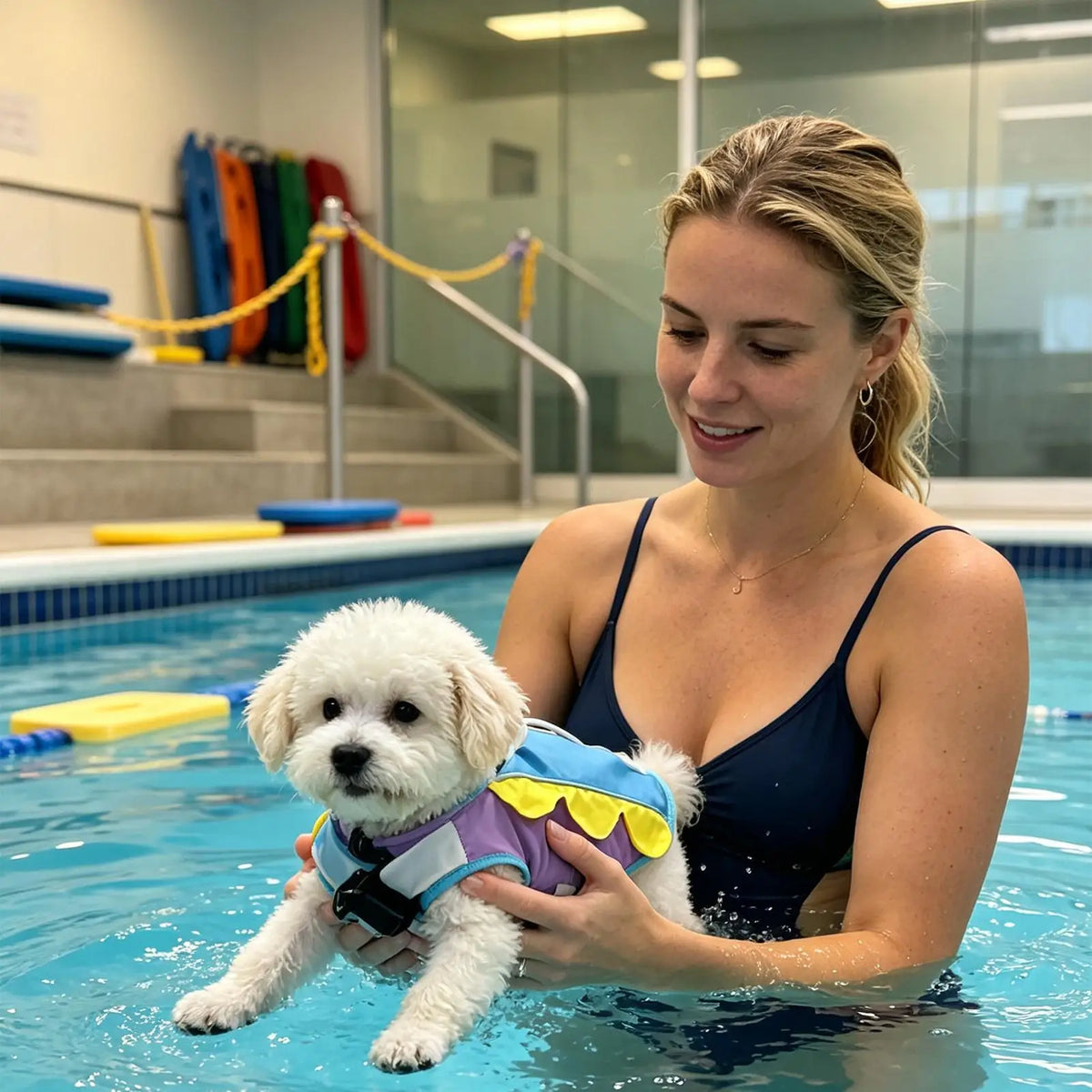 Dog Life Jacket | Breathable Water Safety Swimwear for Dogs Dog Life Jacket Qme