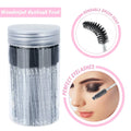Disposable Mascara Wands & Eyebrow Spoolie Brushes 50Pcs Makeup Brush Set Qme black