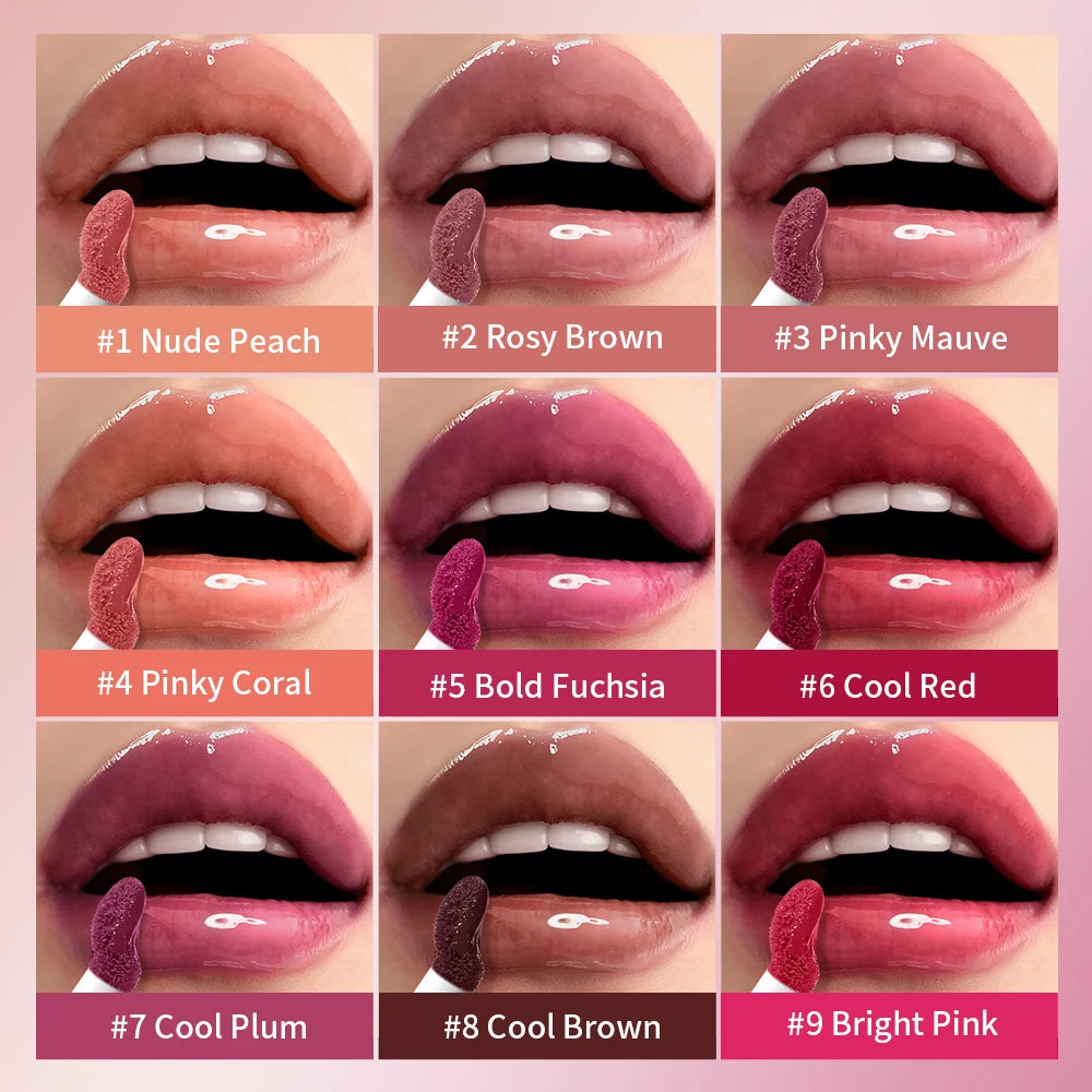Lakerain Juicy Lip Gloss – Mirror Glaze Hydrating Watermelon Oil Lip Gloss Qst