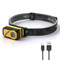 BORUiT Motion Sensor LED Headlamp USB-C Rechargeable 400LM LED Headlamp Qst 1PC