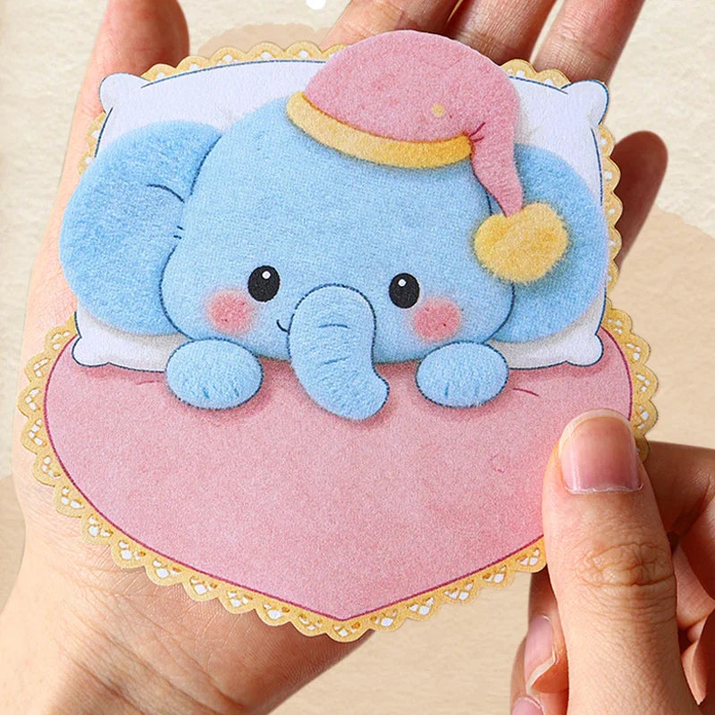 Cute Plush Pet Large Decorative Stickers – 6 Colors Decorative Stickers Qme
