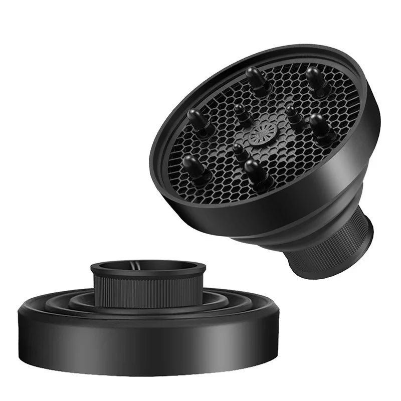 Universal Silicone Hair Dryer Diffuser Cover | Scalable Fit Hair Diffuser Attachment Qme