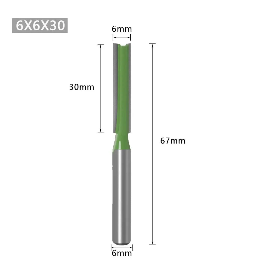 Double Flute Router Bits 3–10mm Blade | Woodworking Milling Router Bits Qme