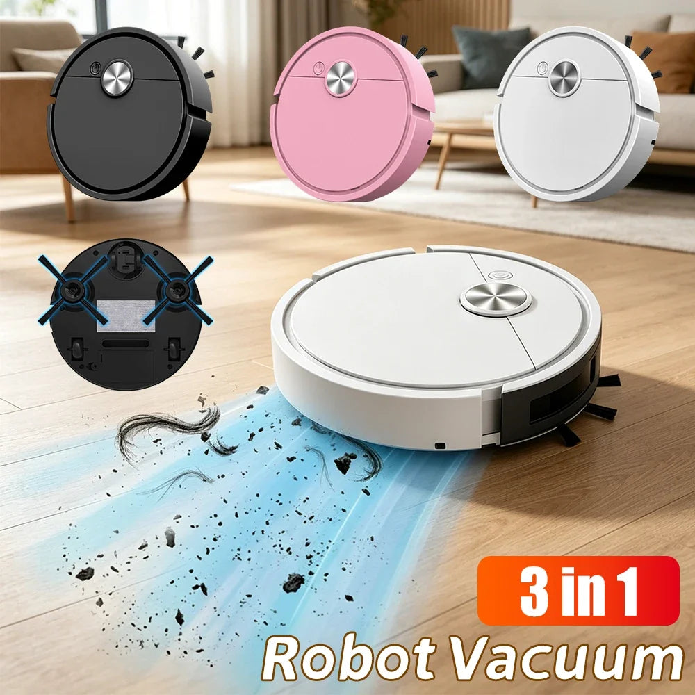 Smart Mini Robot Vacuum – 3-in-1 Sweep, Mop & Suction Robot Vacuum Cleaner Qme