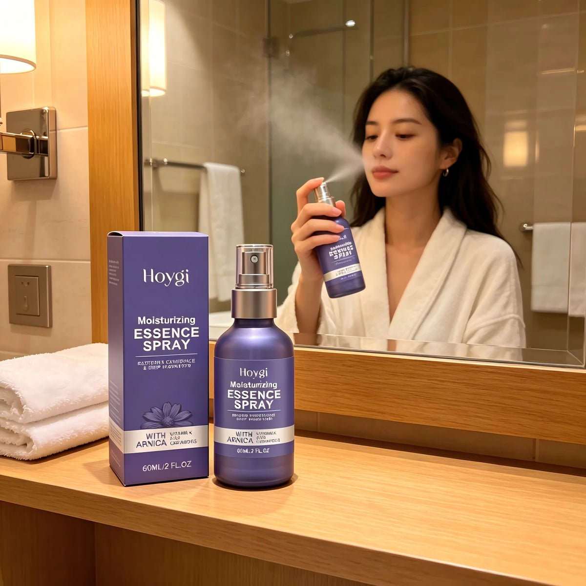 Hoygi Ceramide Arnica Face Mist – Deep Hydration Spray Facial Essence Mist Qst