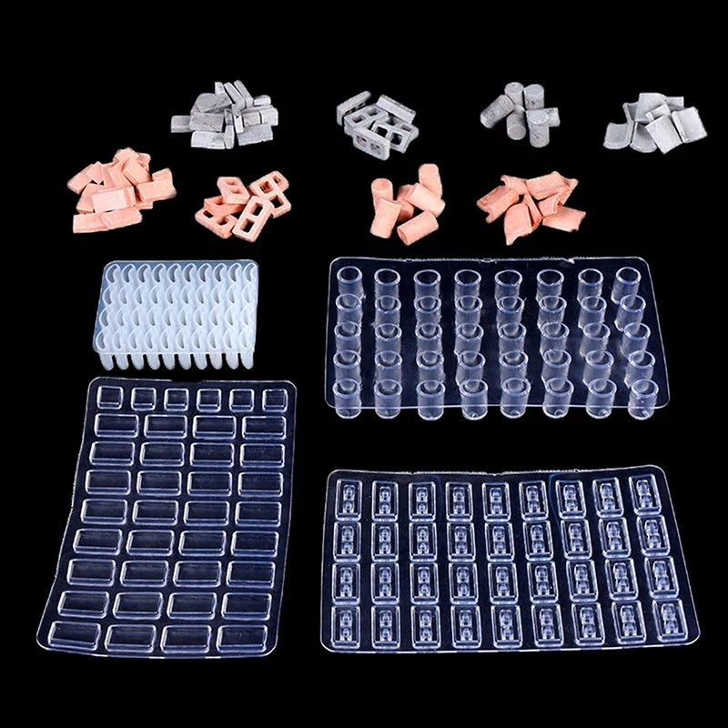 Mini Brick Silicone Mold – DIY Cement Sand Table Model Silicone Craft Mold Qme