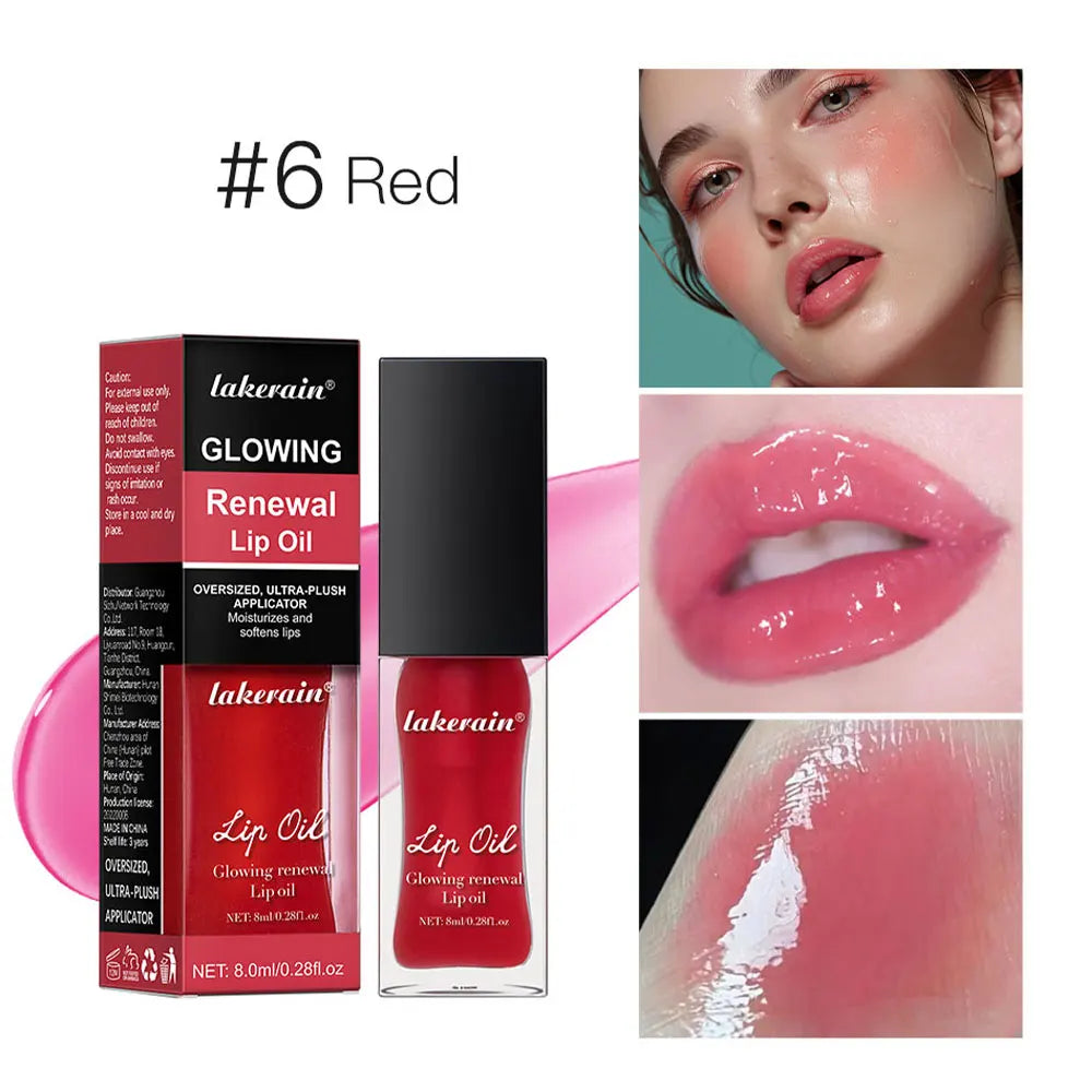 Lakerain 7-Color Moisturizing Lip Gloss – Natural Long-Lasting Lip Gloss Qst 06