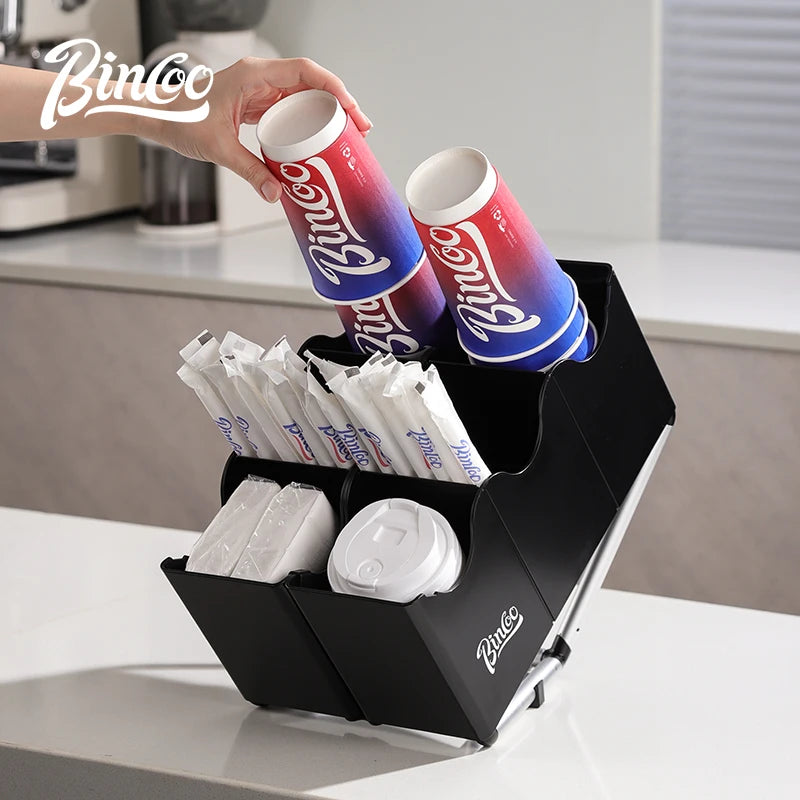 Coffee Station Organizer with Removable Stand & Caddy Countertop Organizer Qst