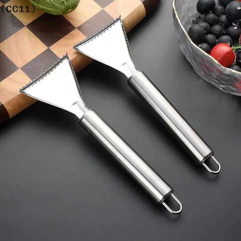 Stainless Steel Fish Scale Scraper & Bone Tweezers Tool Fish Scale Scraper Qme