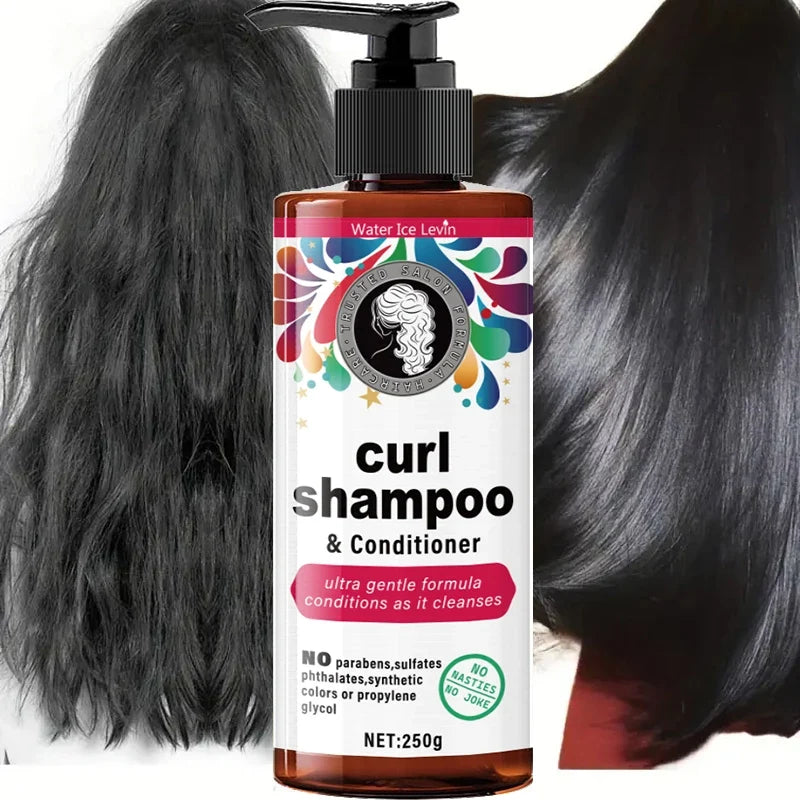 Qme Curly Hair Shampoo & Conditioner – Gentle Moisturizing Shampoo & Conditioner Qme