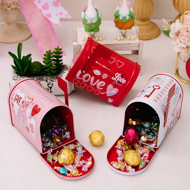 Heart-Shaped Metal Storage Box | Wedding & Anniversary Gift Decorative Storage Box Qme