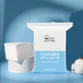 Stretchable Cotton Pads – Soft Pre-Makeup Cleansing Wet & Dry Facial Cleansing Pads Qme 200Pcs White