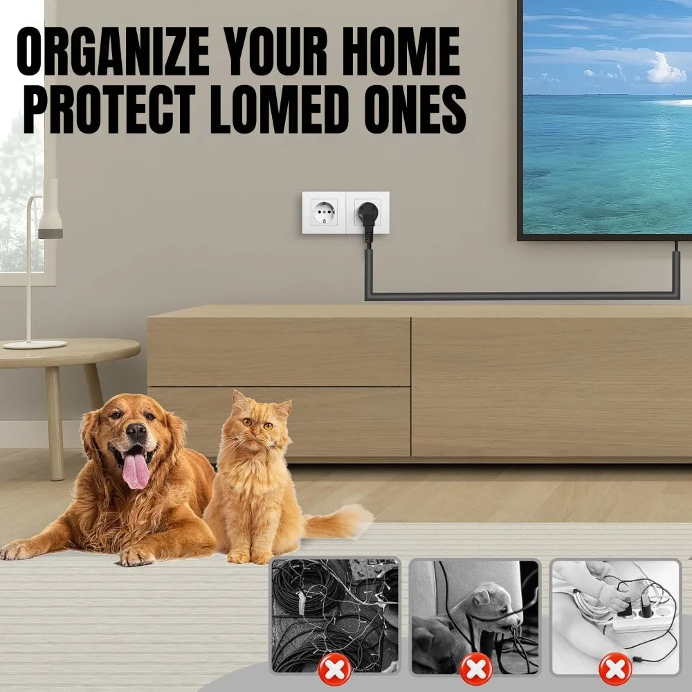 Self-Adhesive Floor Cable Cover PVC Cord Protector 1–3m Floor Cable Cover Qme