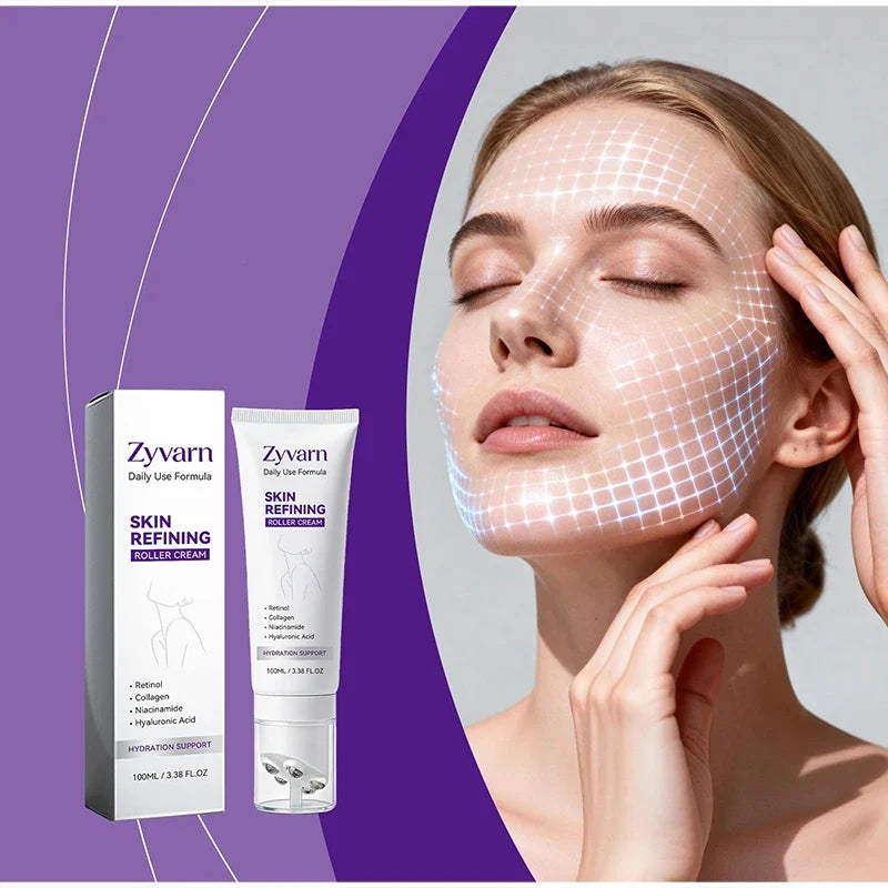 PDRN Body Lotion with Built-In Rolling Massager 100ml Body Lotion Massager Qme