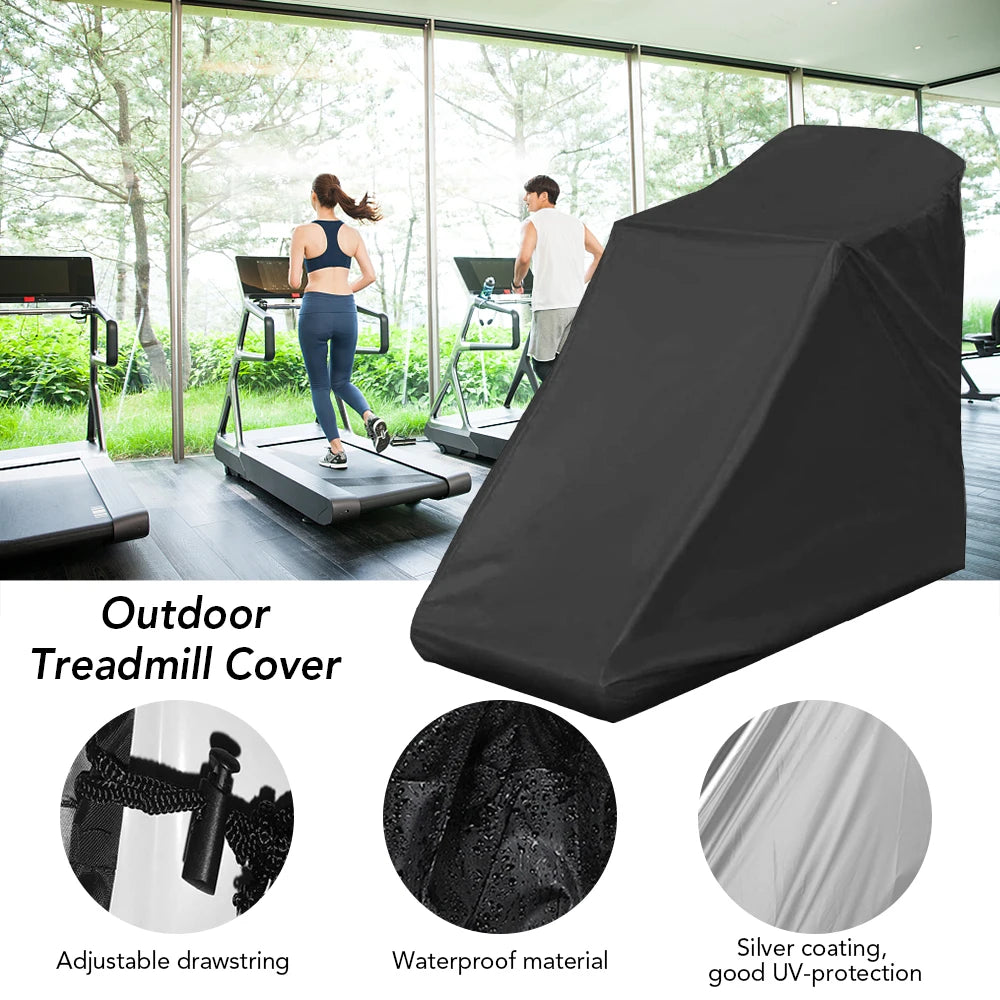Treadmill Cover – Dustproof Waterproof Universal Fit, 210D Oxford Treadmill Cover Qst