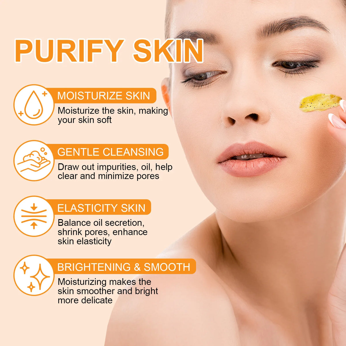 Vitamin C & Retinol Facial Scrub – Natural Exfoliator Facial Scrub Qst