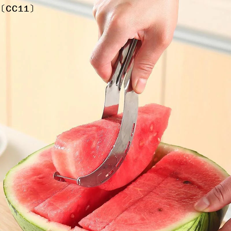 Stainless Steel Windmill Watermelon Cutter & Fruit Slicer Fruit Cutter Tool Qme