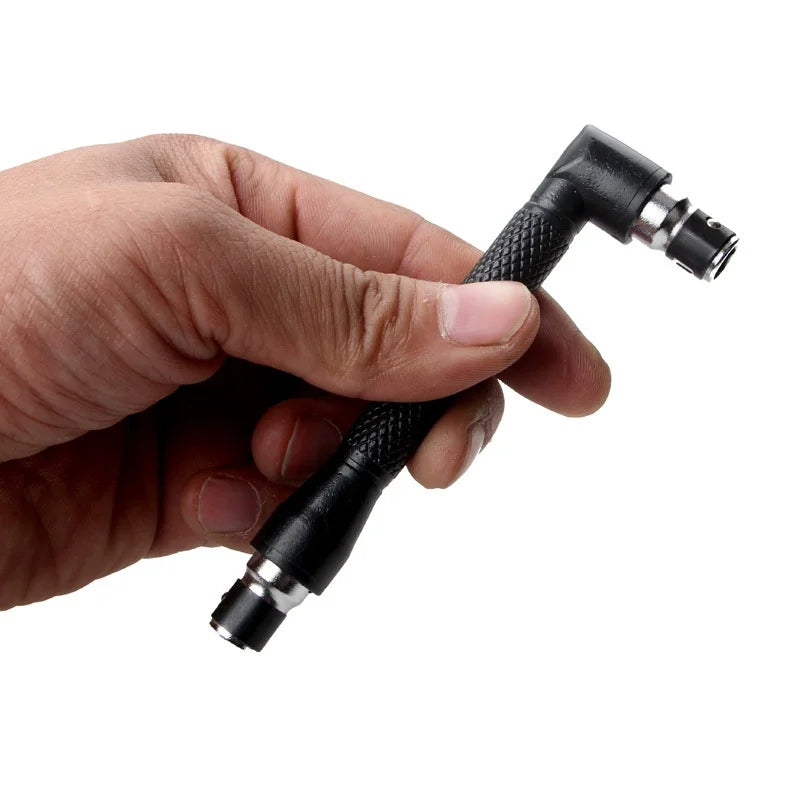 L-Shaped 1/4" Hex Screwdriver Bit Handle – 90° Double Head Screwdriver Bit Handle Qme