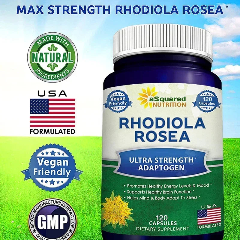 Rhodiola Rosea & Black Pepper Supplement – Focus, Mood & Energy Herbal Supplement Qst