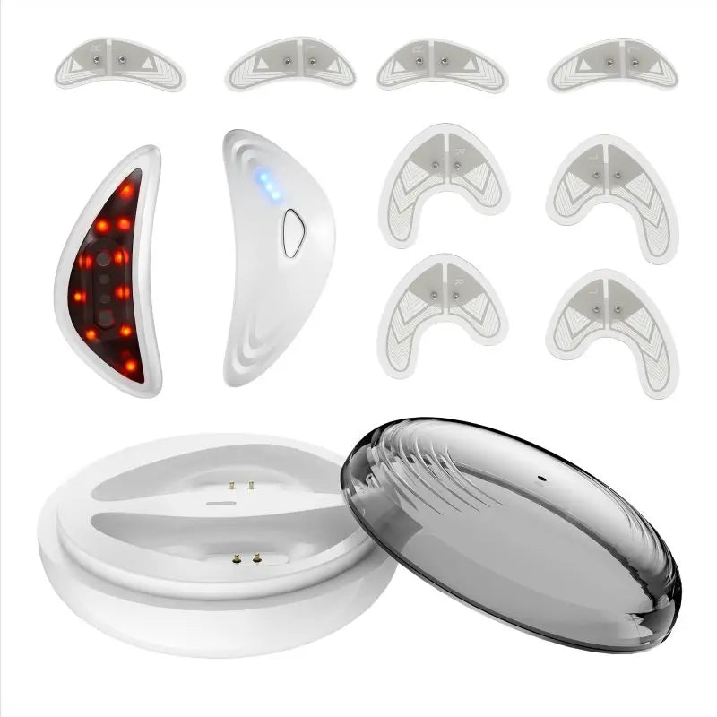 VIMYSHOW Red Light Under Eye Massager – Microcurrent Device Eye Massager Device Qst WHITE USB Type-C