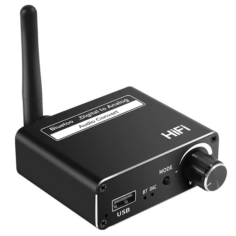 Bluetooth 5.0 Audio Transmitter Receiver AptX HD Low Latency Bluetooth Audio Adapter Qme Default Title