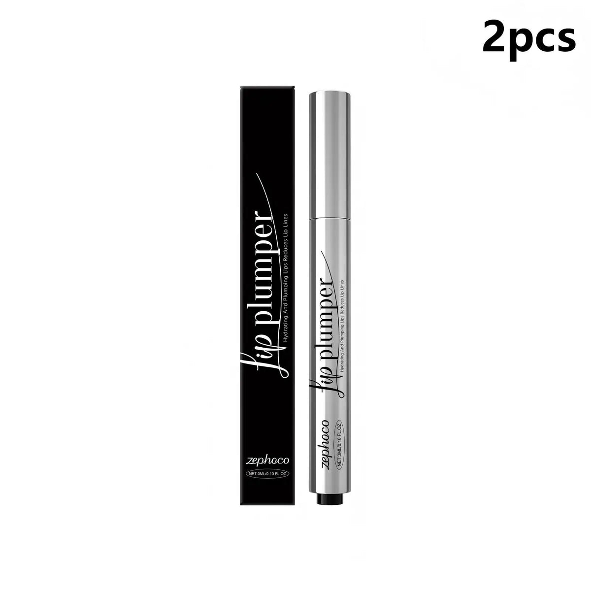 Zephoco Lip Oil Gloss – Vitamin E Moisturizing Lip Plumper 3ml Lip Oil Gloss Qst 2pcs
