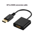 4K DisplayPort to HDMI Adapter Cable – PC, HDTV & Projector Video Cable Adapter Qme B