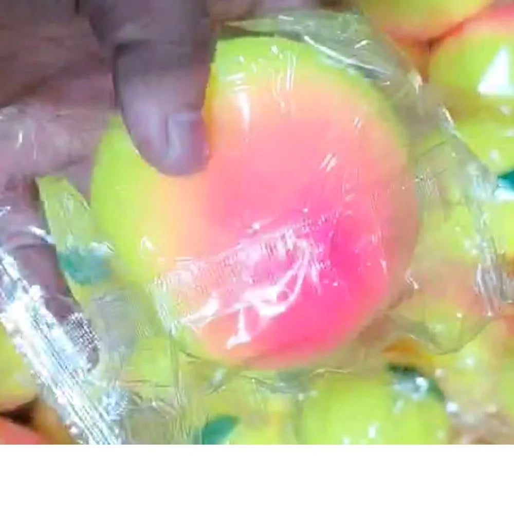Realistic Fake Peach Slow-Rising Sensory Squeeze Toy Slow-Rising Squeeze Toy Qme